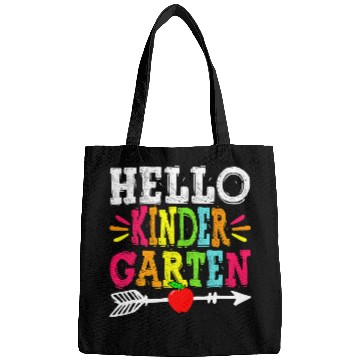 Discover Hello Kindergarten Teacher Funny Back To School Bags