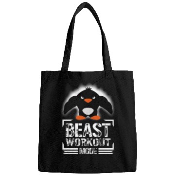 Discover Penguin Biceps Beast Workout Mode Cool Bodybuilder Bags