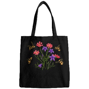 Discover Bees Are Friends Bees And Wildflowers Bags