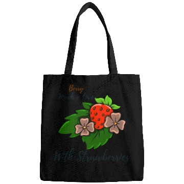 Discover Berry Much In Love With Strawberries Bags