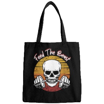 Discover Feed The Beast Skeleton Gym Motivation Bags