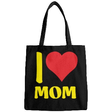 Discover I Love Mom Yellow Bags