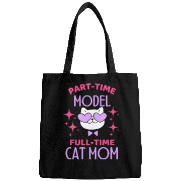 Discover Funny Model Cat Mom Lover Bags