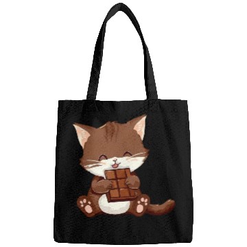 Discover Sweet chocolate cat Bags