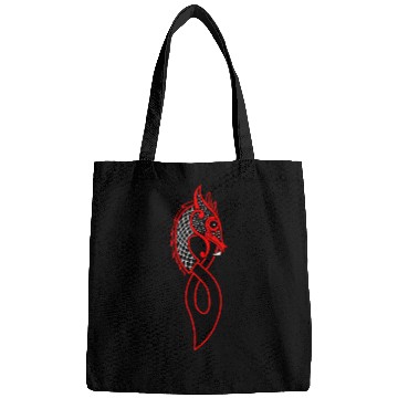 Discover Jormungand red dragon Bags