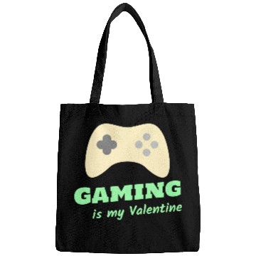 Discover Gaming Is My Valentine Light Green Bags