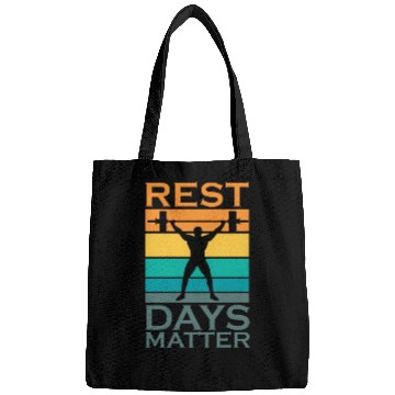 Discover Rest Days Humor For A Gym Muscle Workout Lover Bags