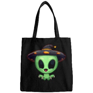 Discover Halloween Alien: The Witch Hat Wearer Bags