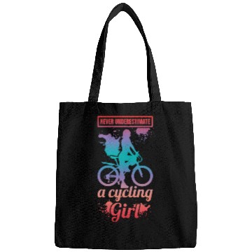 Discover Never Underestimate A Cycling Girl Bags