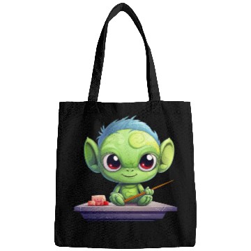 Discover Alien Enjoying Sushi Bags