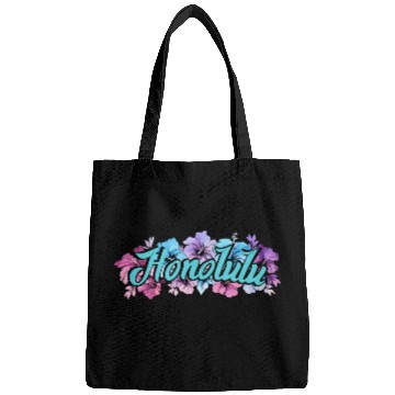 Discover Honolulu Hawaii Hibiscus Bags