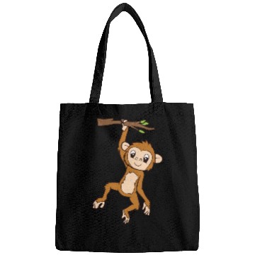Discover Monkey Hanging On Branch Ape Monkey Bags