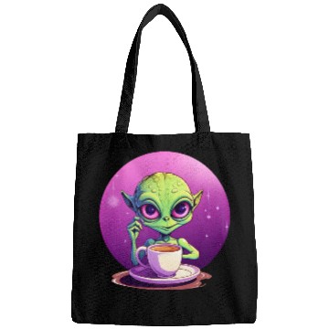 Discover midnight Coffee: The Green Alien Drinker Bags