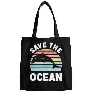 Discover Save The Ocean Dolphin Bags