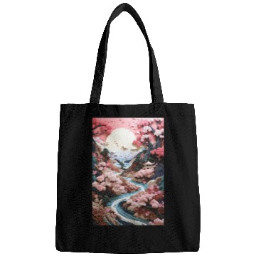 Discover Mosaic Zen Garden River - Cherry Blossom Bags