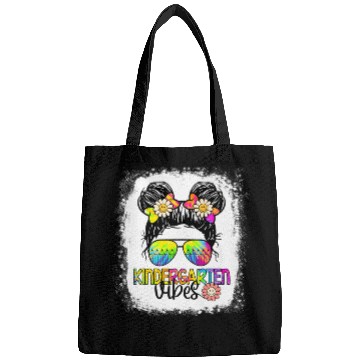 Discover Kindergarten Vibes Bleached Messy Bun Girl Bags