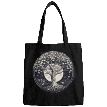 Discover White Tree of Life Bags