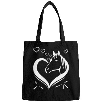Discover Cute horse heart for horseowner Bags