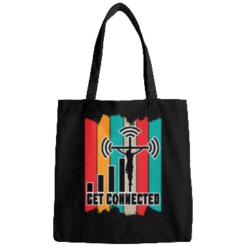 Discover Get Connected Love Jesus Christian Christmas Bags