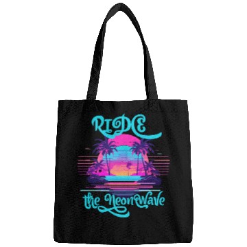 Discover Neon Wave Dreams Ride the 80s Nostalgia Bags