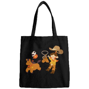 Discover cowboy illustration Bags