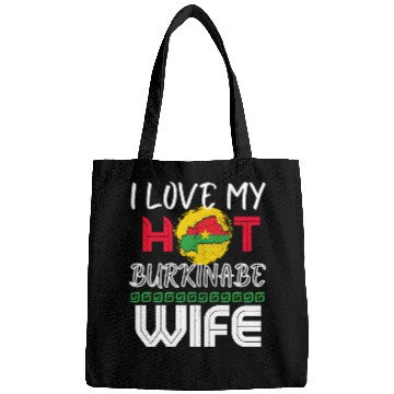 Discover Funny I Love My Hot Burkinabe Wife Husband Bags