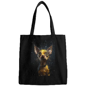 Discover Cute Chihuahua in Yellow Surreal Rain Bags