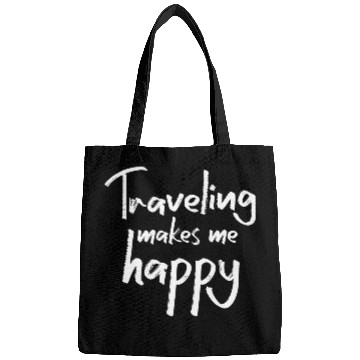 Discover Traveling makes me happy Bags