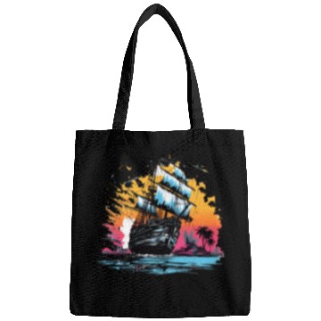 Discover 90s Ship On The Sea Bags