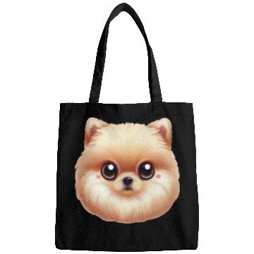 Discover Playful Pomeranian Artwork Bags