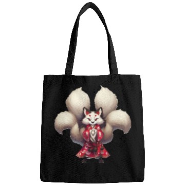 Discover Kai the Kitsune Fox Spirit Yokai Anime Spirit Bags