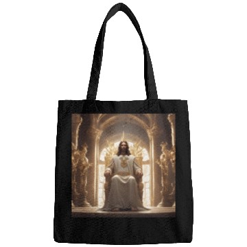 Discover Jesus is king Bags