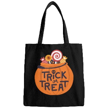 Discover Pumpkin trick or treat Bags