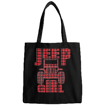 Discover Jeep Girl Jeep Red Plaid Buffalo Jeeps Lover Bags