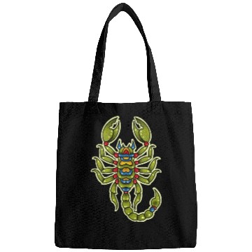 Discover Neotraditional Scorpio In Green Bags