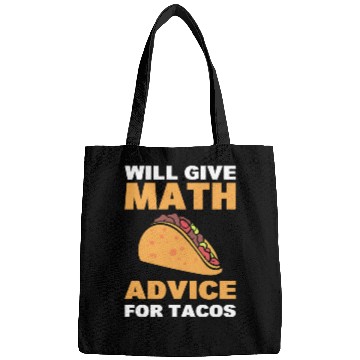 Discover Will Give Math Advice For Tacos Statistician Bags