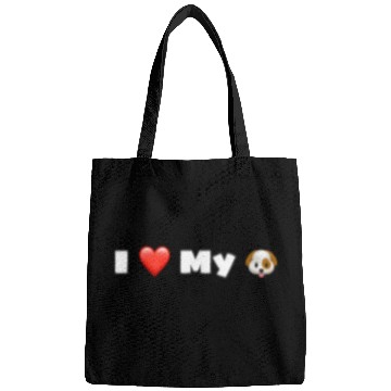 Discover I love my dog . Bags