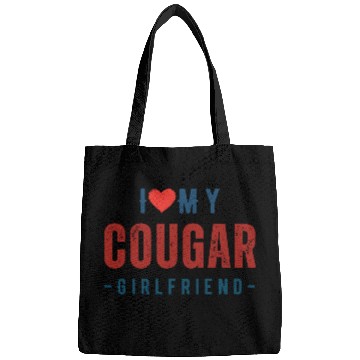 Discover I Heart My GF I Love My Cougar Girlfriend Bags