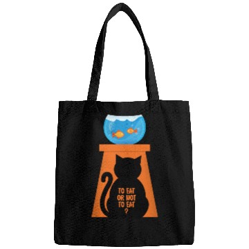 Discover Cat And Fish Funny Bags