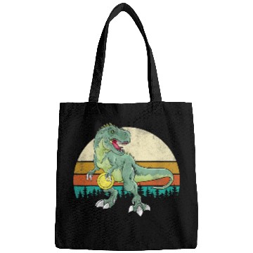 Discover Dinosaur Frolf Player Gift T Rex Golfer Dino Retro Bags