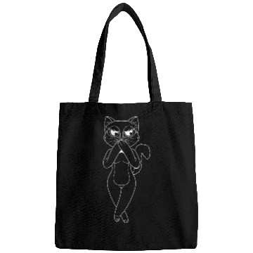 Discover Lady Cat Funny Cats Pet Lover Design Bags