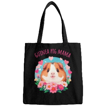 Discover Guinea pig Mama Flowers and Hearts Bags