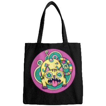 Discover Psychedelic Trippy Cat Bags