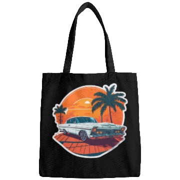 Discover Classic Car Charm: Miami Street Nostalgia Bags
