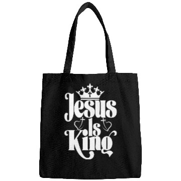 Discover Jesus Is King Love Jesus Christian Christmas Bags