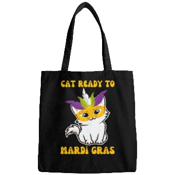 Discover Cat Ready To Mardi Gras Bags