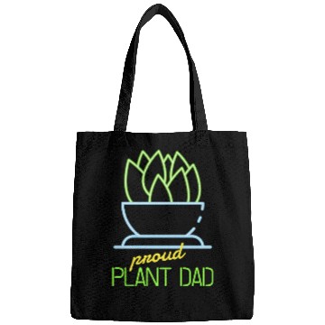 Discover Proud Plant Dad Neon Style Bags