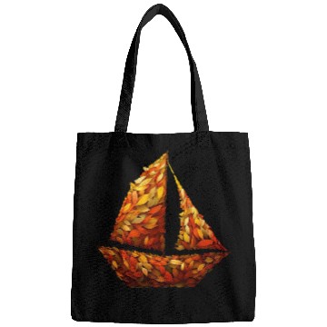 Discover Autumn Sailing amidst Colorful Leaves Bags