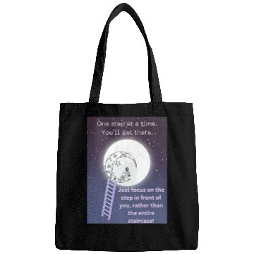 Discover Full Moon Inspirational Quote Poster Bags