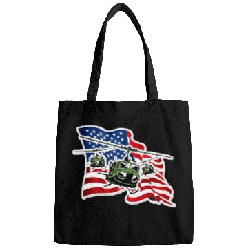 Discover US Army UH 1 With US Flag Bags